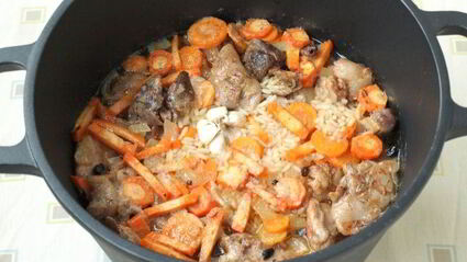 плов с кроликом