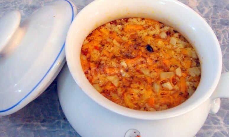 Рецепт плов с куриной грудкой в горшочке