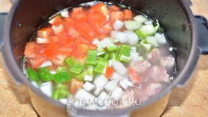 плов с куриными сердечками в мультиварке