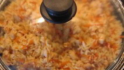 плов с курицей