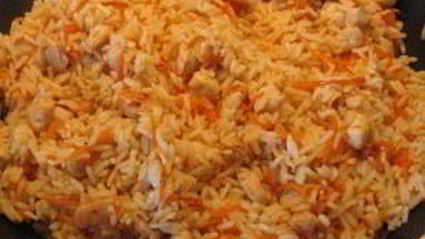 плов с курицей