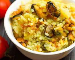 Плов с мидиями по-восточному