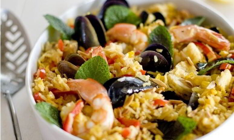 Рецепт плов с морепродуктами в мультиварке