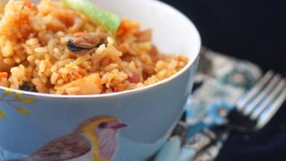 Плов с морепродуктами