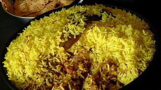 Плов с шафраном