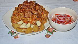 Плов узбекский из говядины