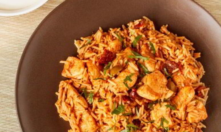 Рецепт пряный пилав с курицей и вялеными томатами