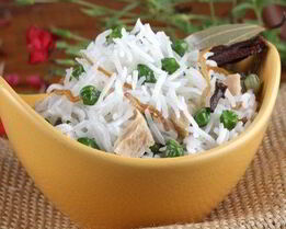 Пулао — плов с зеленым горошком