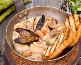 Быстрое рагу из морепродуктов