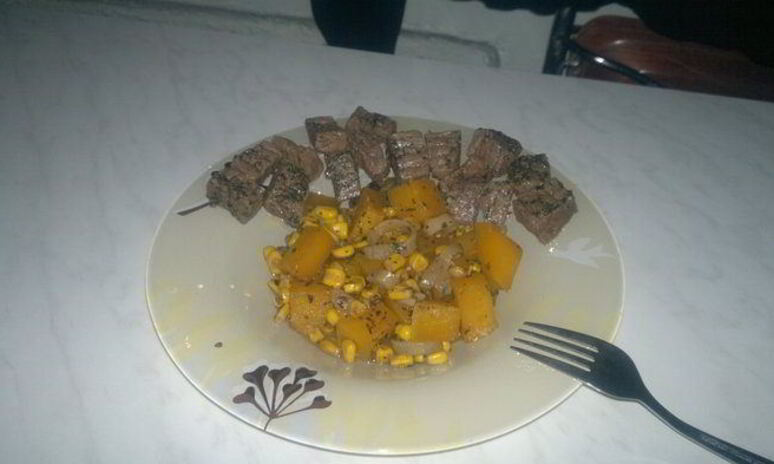 Рецепт быстрое рагу из тыквы и кукурузы и говядина тушеная в прованских травах