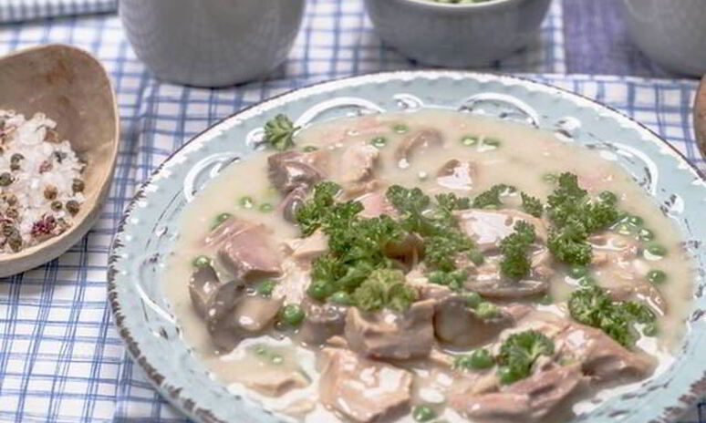 Рецепт фрикасе из курицы с грибами