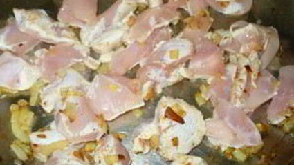 фрикасе из курицы с сыром