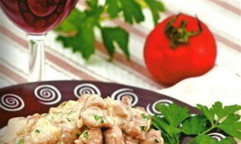 Рецепт фрикасе из телячьих почек