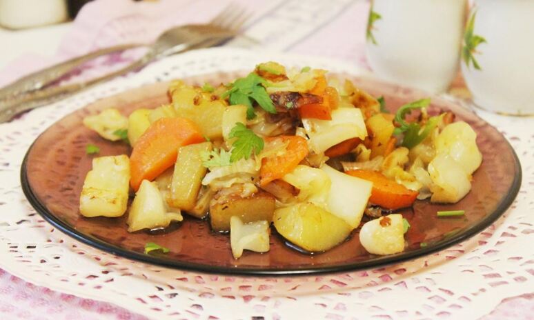 Рецепт картошка капуста морковь лук рагу