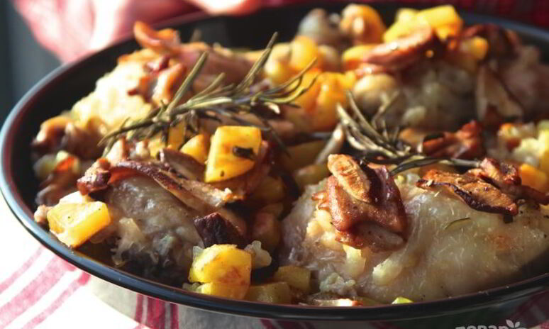 Рецепт куриное фрикасе с грибами по-женевски