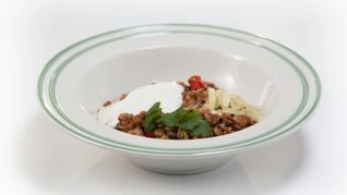 Острое рагу из индейки с чечевицей