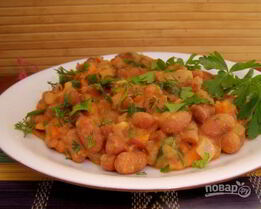 Овощное рагу с фасолью