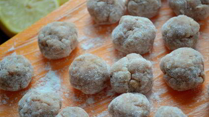 овощное рагу с куриными шариками