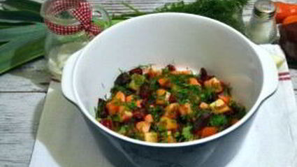 овощное рагу со свининой в духовке