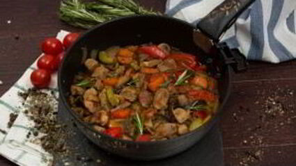 овощное рагу со свининой