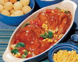 Пикантное рагу из курицы по-карибски