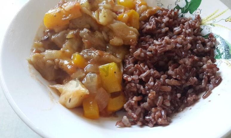 Рецепт постное овощное рагу из баклажанов с грибами и овощами