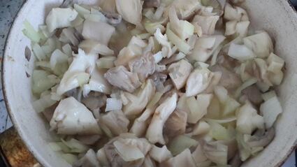 постное овощное рагу из баклажанов с грибами и овощами