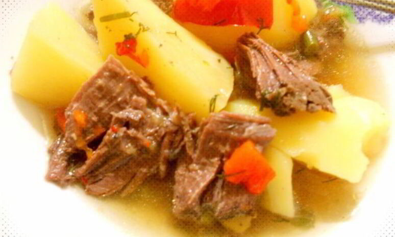 Рецепт простое и вкусное рагу с мясом гуся