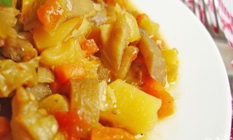 Рецепт рагу из кабачков с грибами