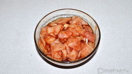 рагу из куриного филе со сладким перцем