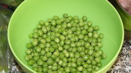 рагу из зеленого горошка с мясом