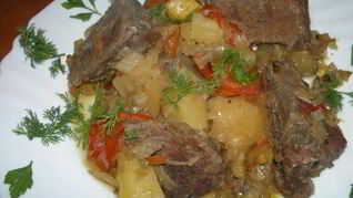 Рагу с говядиной и овощами