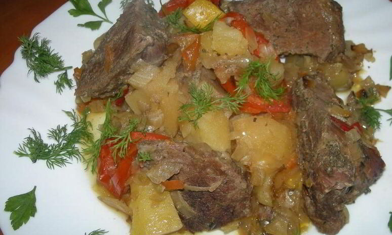 Рецепт рагу с говядиной и овощами