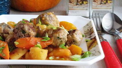 рагу с мясными шариками