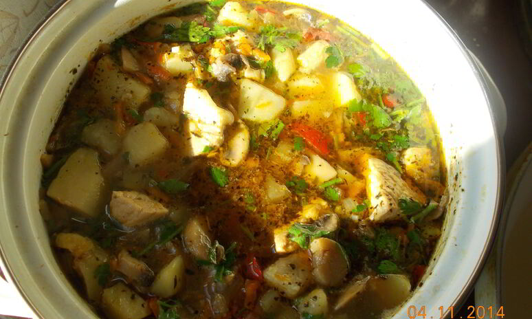 Рецепт рагу с мясом, грибами и овощами