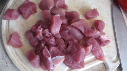 рагу с соевыми бобами в чугунке