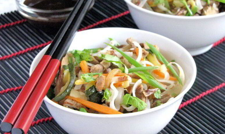 Рецепт рисовая лапша по-японски