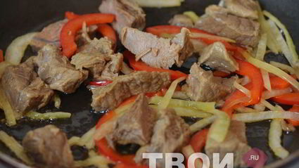 рисовая лапша с говядиной