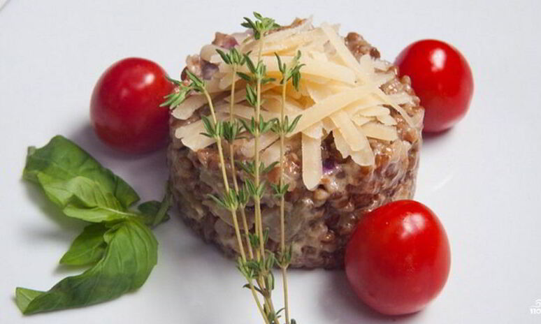 Рецепт гречневое ризотто с сыром