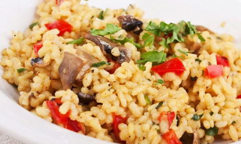 Рецепт грибное ризотто с сыром пармезан