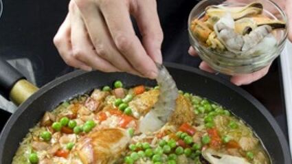 курица с ризотто