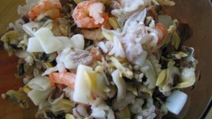 ризотто черное с дарами моря