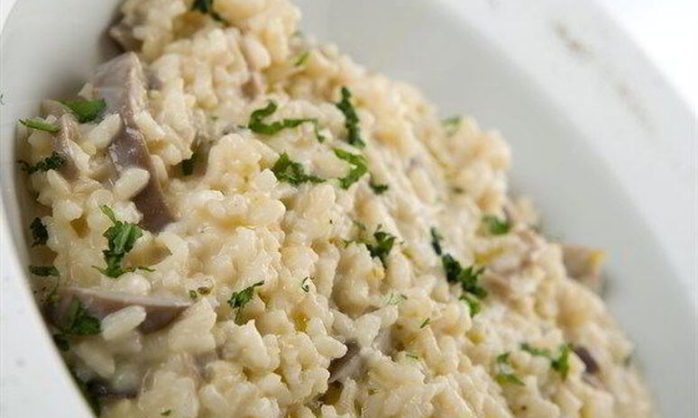 Рецепт ризотто с белыми грибами и петрушкой