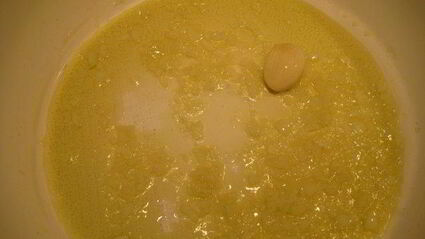 ризотто с чернилами каракатицы и креветками