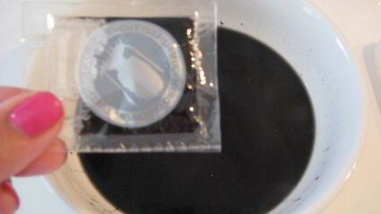 ризотто с чернилами каракатицы и креветками