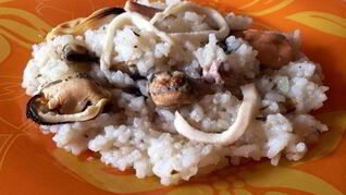 Ризотто с креветками в мультиварке