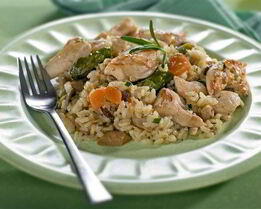 Ризотто с курицей и пармезаном