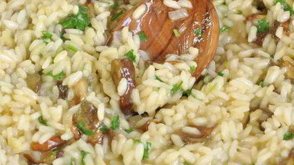 ризотто с лесными грибами