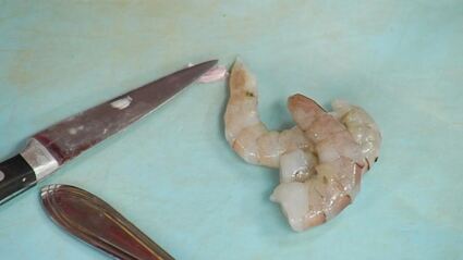 ризотто с морепродуктами и белыми грибами