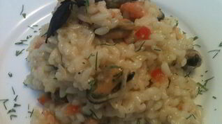 Ризотто с морепродуктами